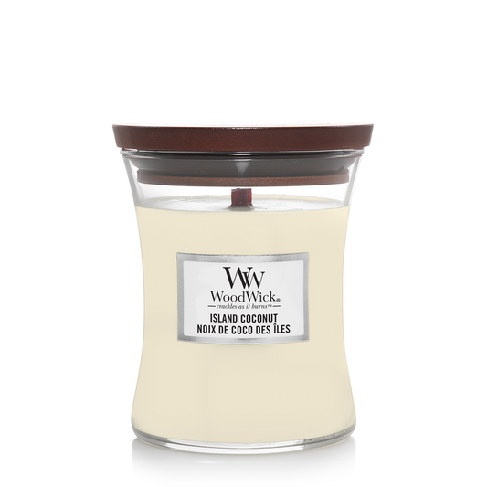 WoodWick Island Coconut Medium Candle