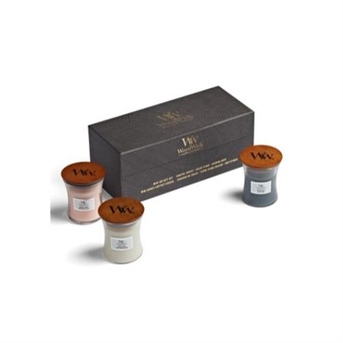 WoodWick Deluxe Gift Set 3 Mini Candle Floral