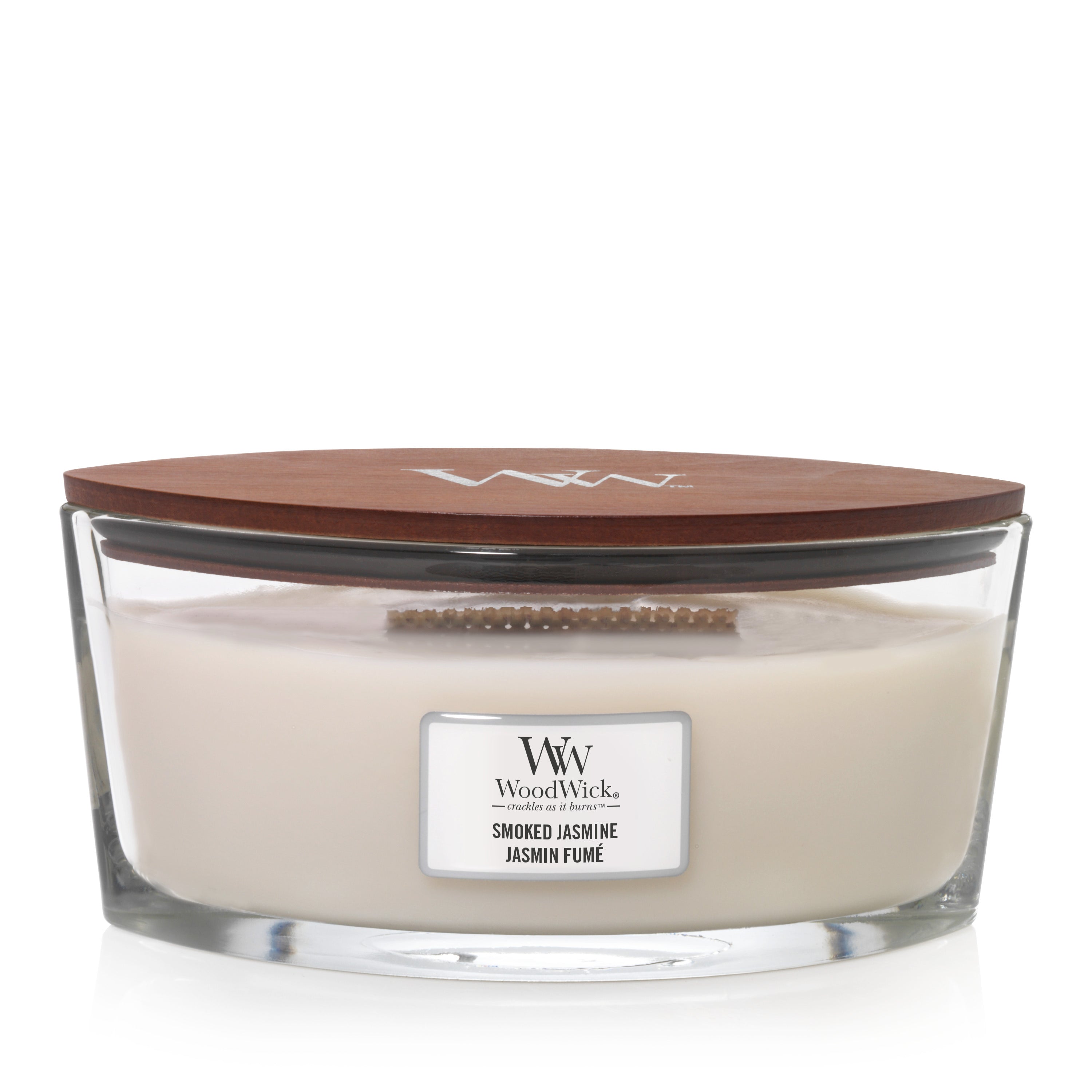 WoodWick Smoked Jasmine Ellipse Candle
