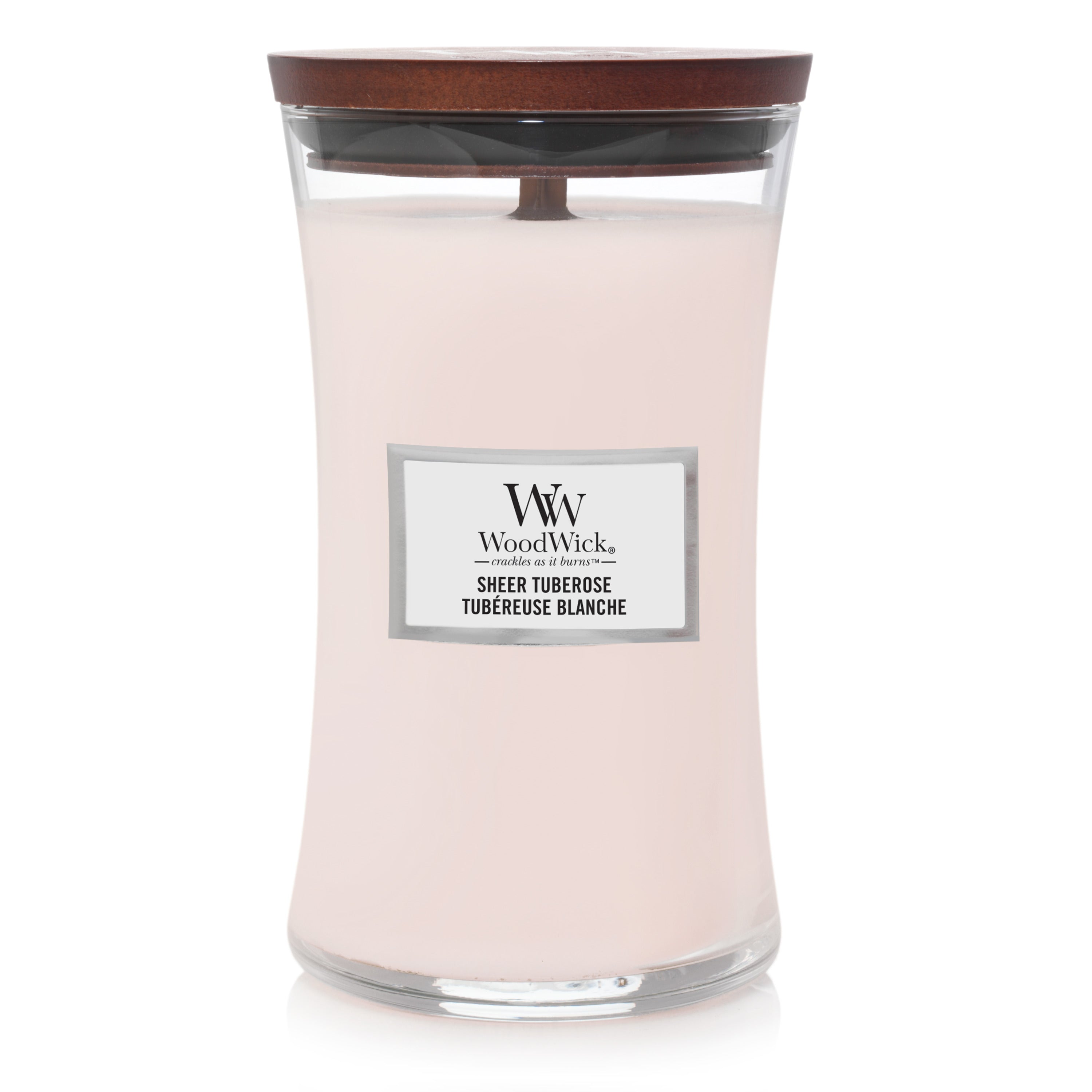 WoodWick Sheer Tuberose Large Candle