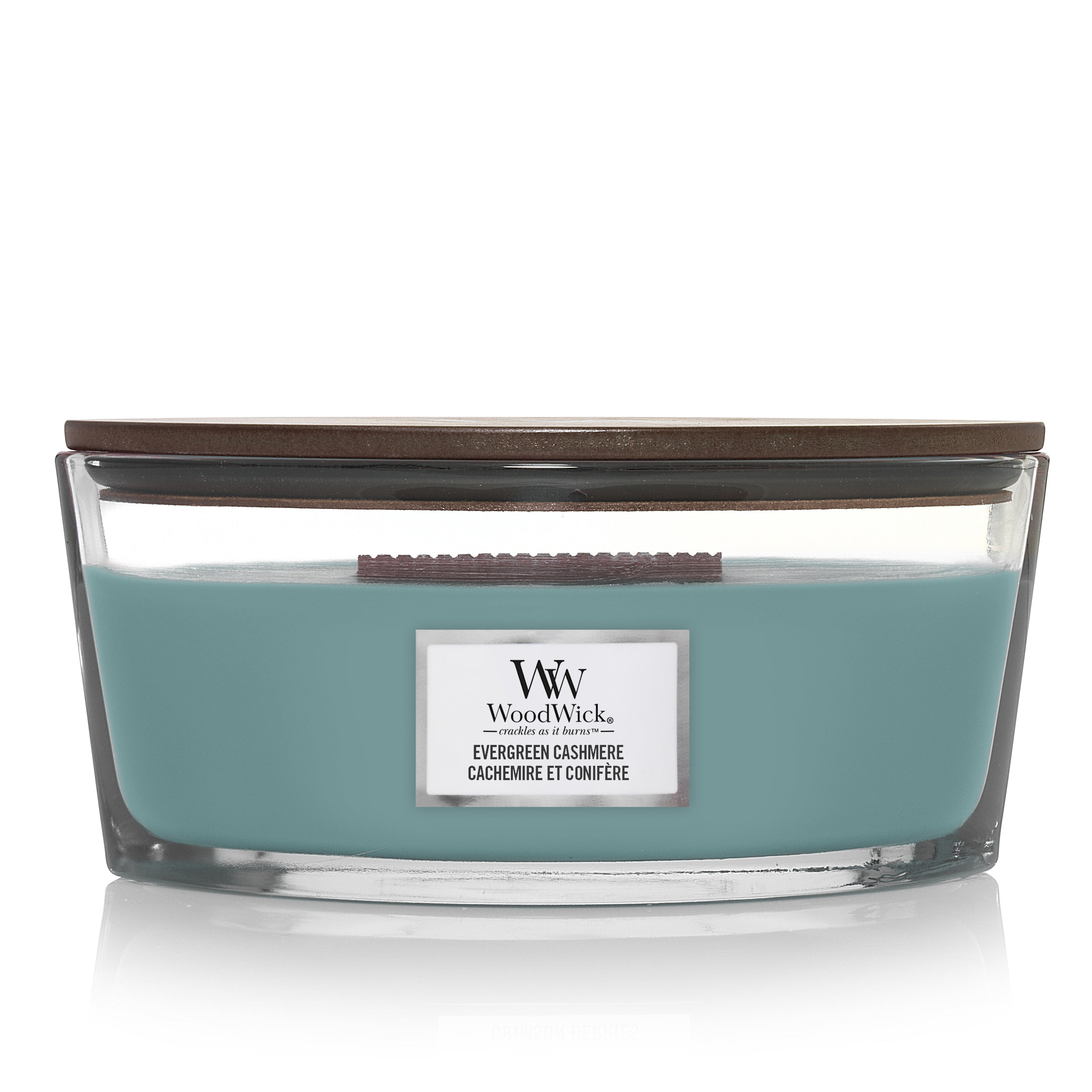 WoodWick Evergreen Cashmere Ellipse Candle
