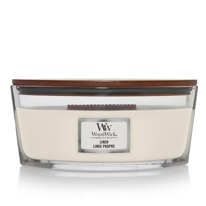 WoodWick Linen Ellipse Candle