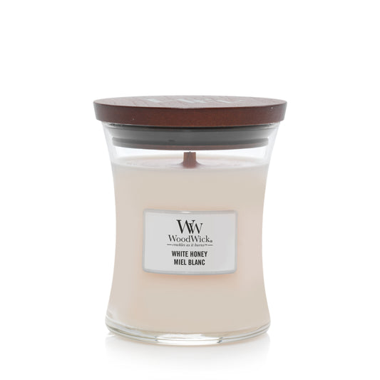 WoodWick White Honey Medium Candle