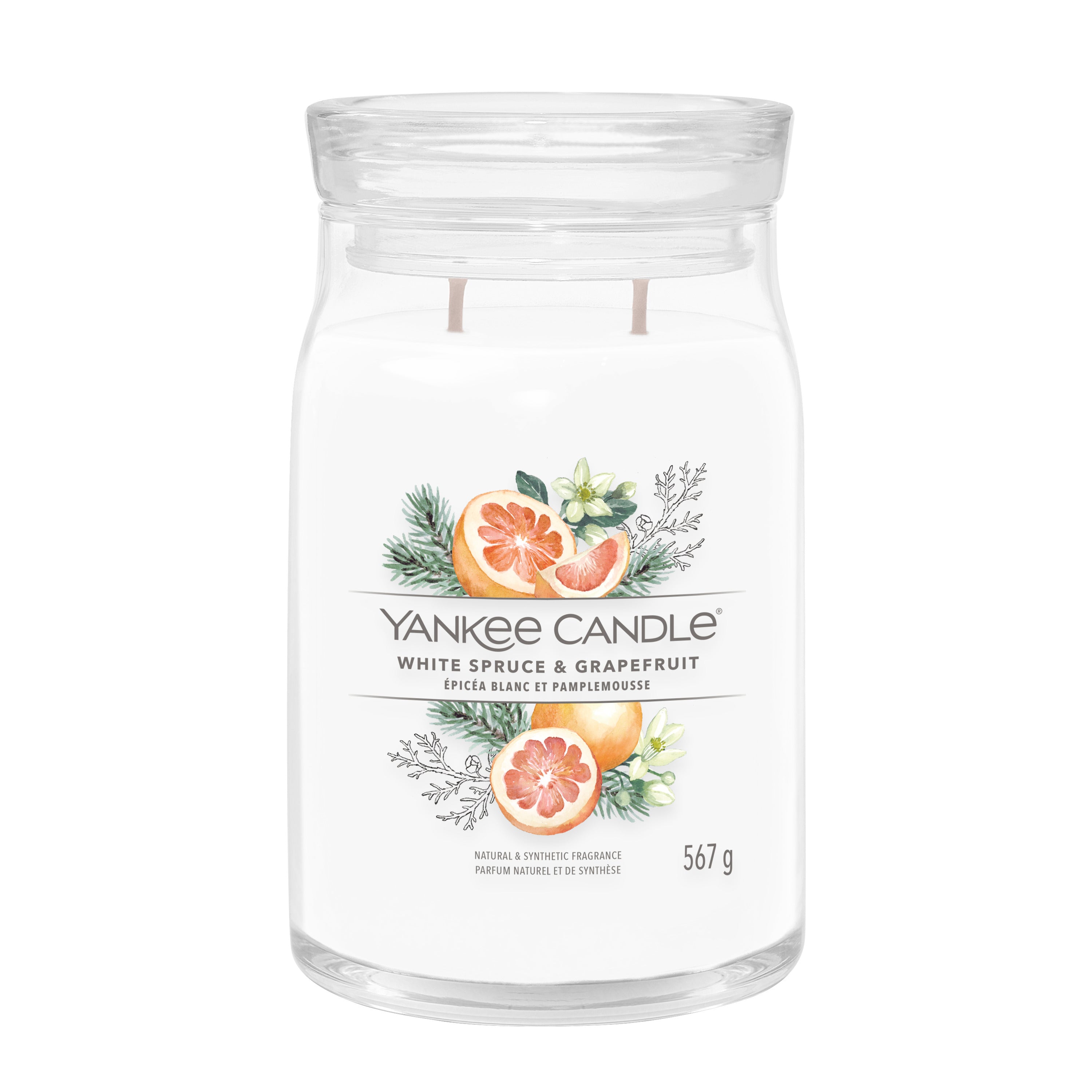 Yankee Candle White Spruce & Grapefruit Signature Large Jar