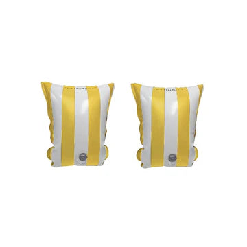 Yellow Striped - Inflatable Swimming Armbands 2-6 years (15-30 kg)
